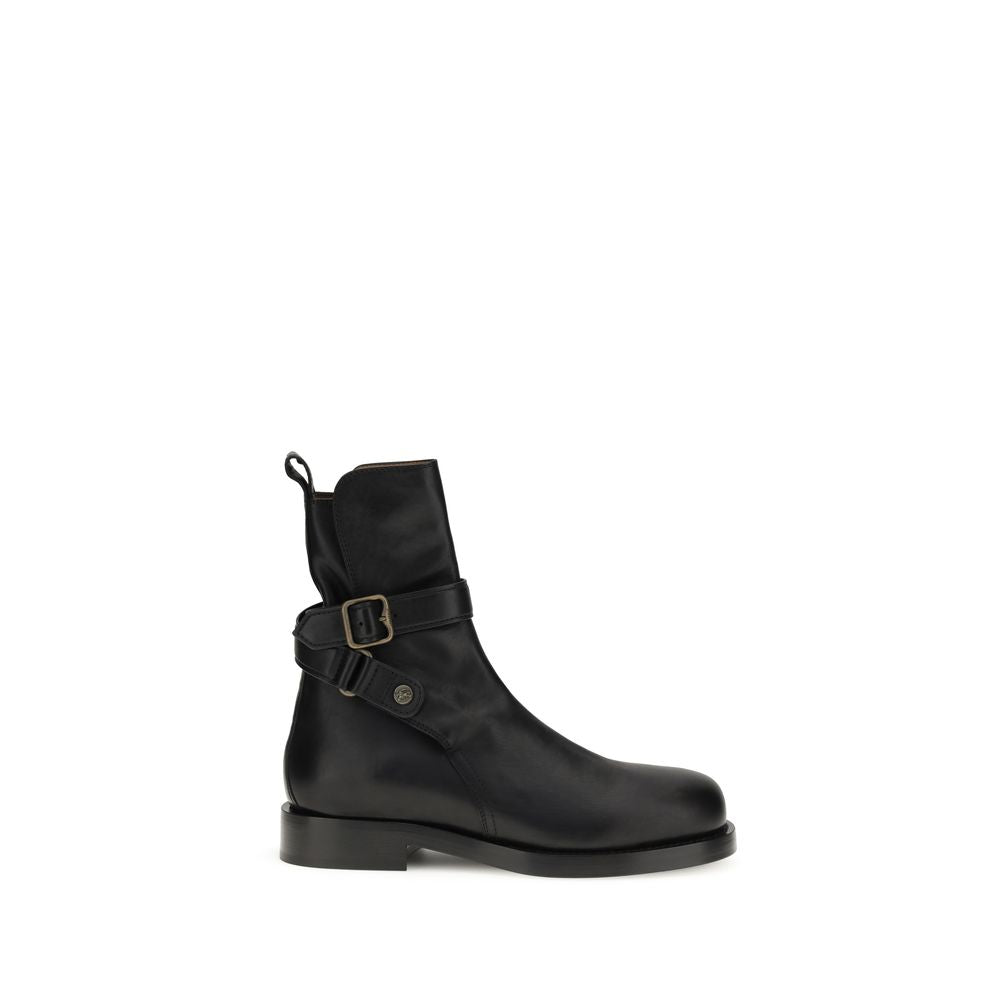 Burberry Black Calf Leather Bos Taurus Ankle Boots