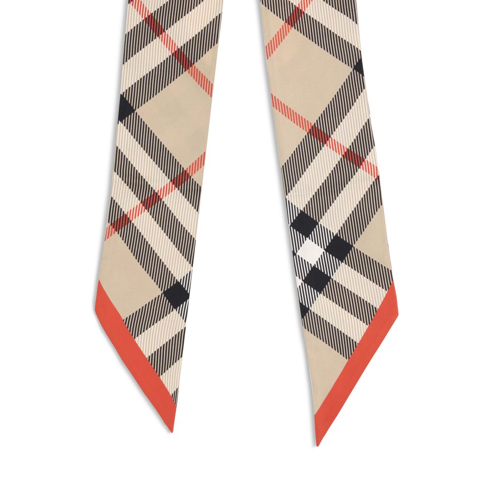 Burberry Beige Silk Scarf