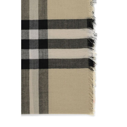 Burberry Beige Wool Scarf