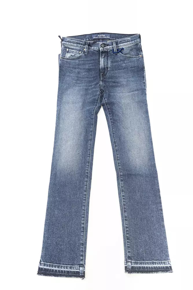Jacob Cohen Blue Cotton Slim Fit Jeans