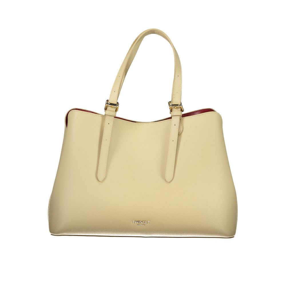 Twinset Beige Polyurethane Women Tote
