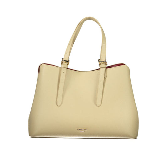 Twinset Beige Polyurethane Women Tote
