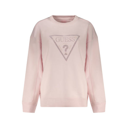 Guess Jeans Pink Cotton Women Sweatshirt