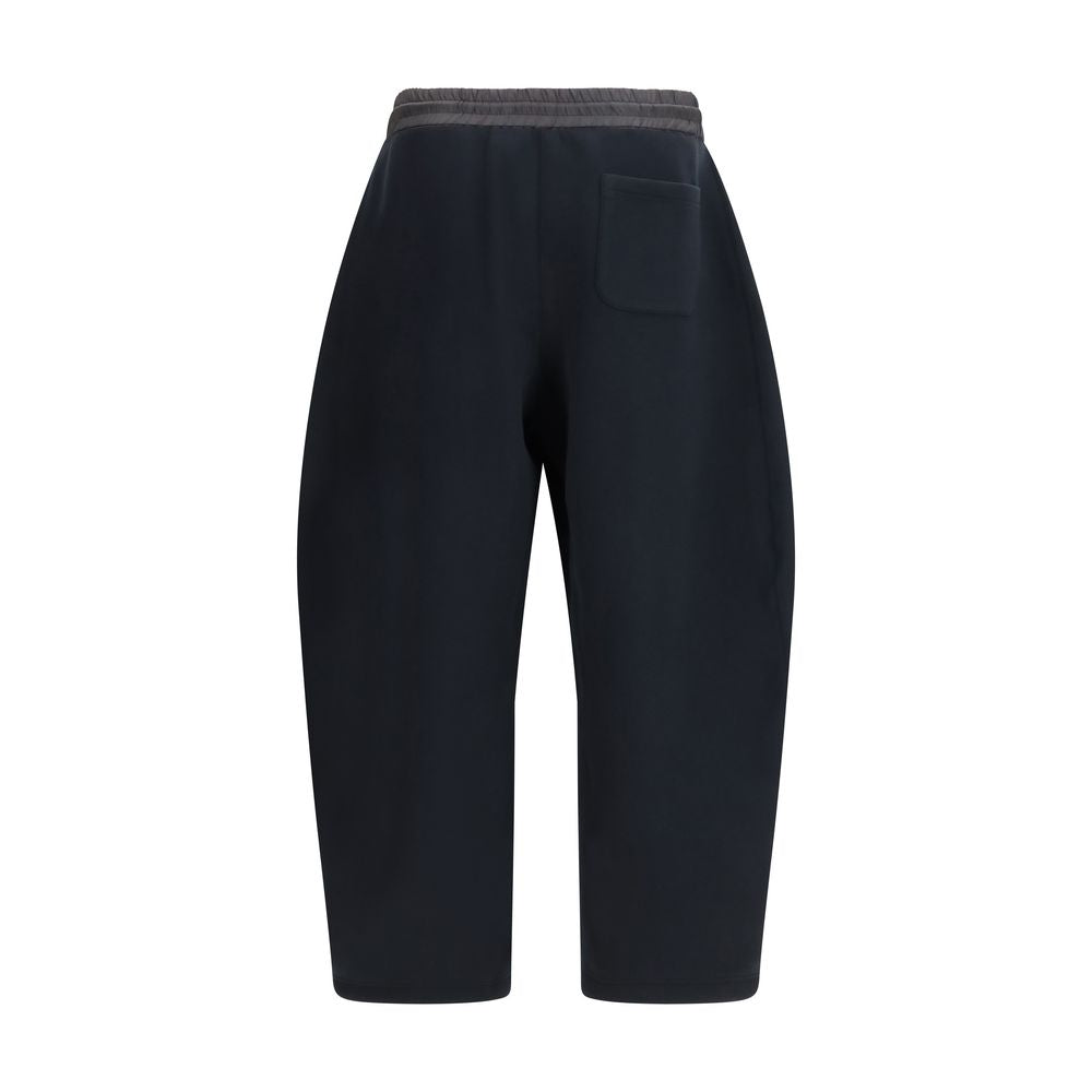 Sacai Black Cotton Athletic Pants