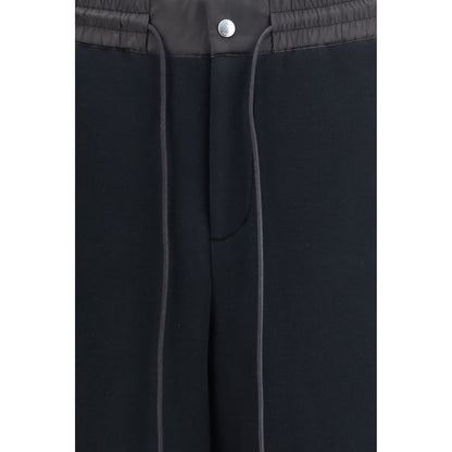 Sacai Black Cotton Athletic Pants