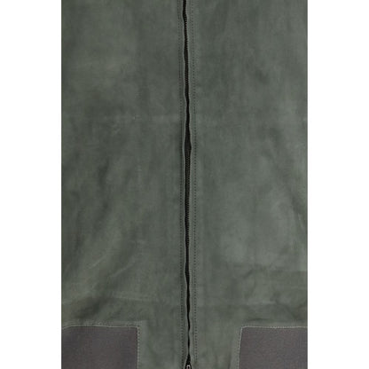 Salvatore Santoro Bicolor Calf Leather Bos Taurus Bomber