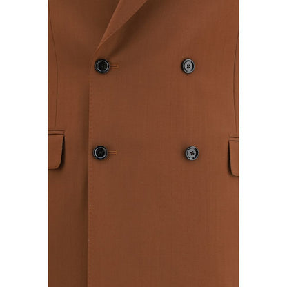 Lardini Brown Cotton Two-Piece Suit