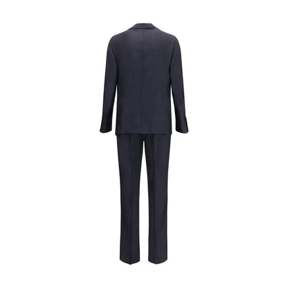 Lardini Blue Cotton Two-Piece Suit