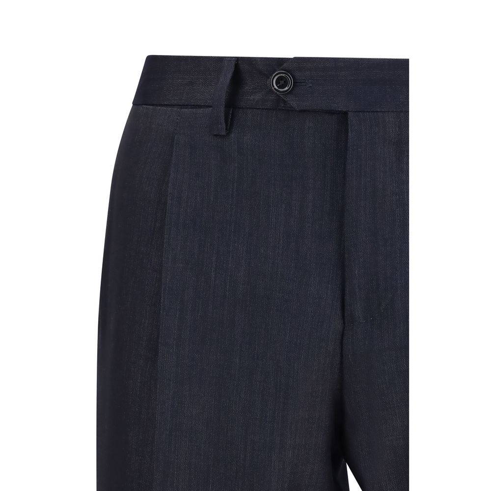 Lardini Blue Cotton Two-Piece Suit