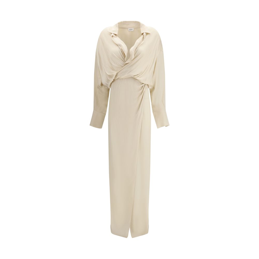 The Andamane Beige Viscose Casual Dress