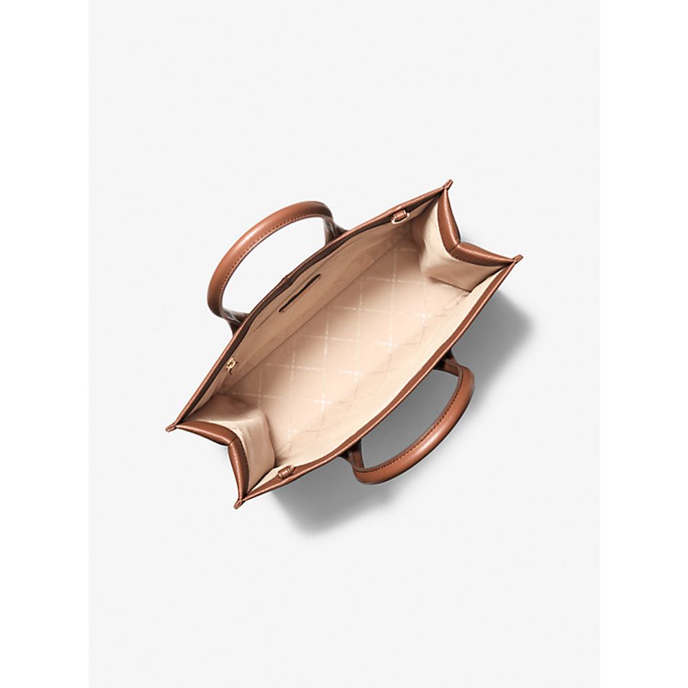 Michael Kors Brown Leather Shoulder Bag