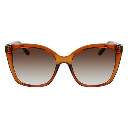 Ferragamo Brown Injected Sunglasses