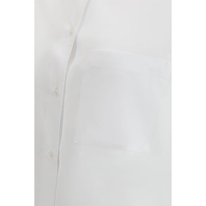 Loulou De Saison White Cotton Dress Shirt