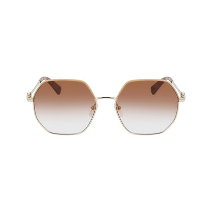 Longchamp Gold Metal Sunglasses