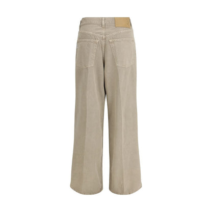 Haikure Beige Cotton Jeans Denim