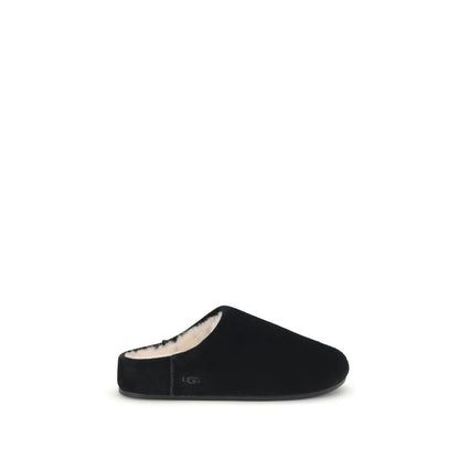 UGG Black Leather Mules