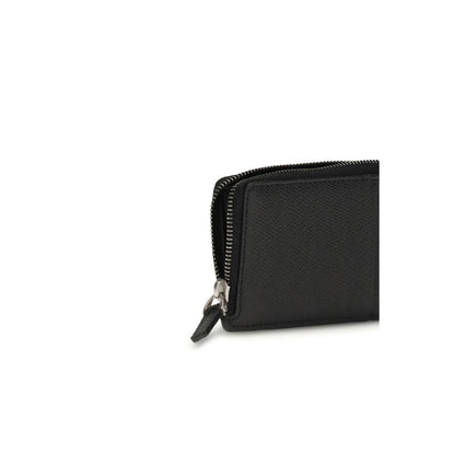 Valentino Garavani Black Calf Leather Bos Taurus Wallet