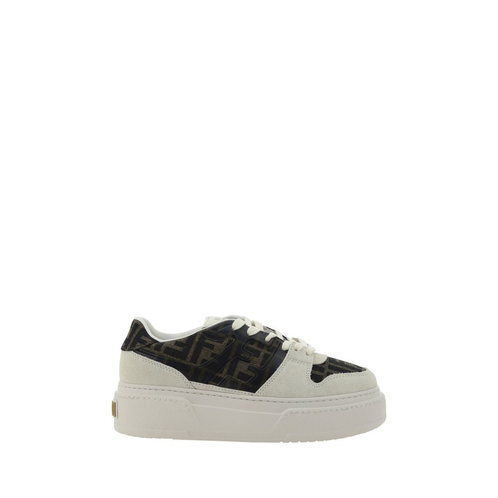 Fendi Brown Rubber Platform Sneakers