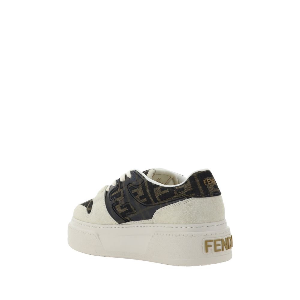 Fendi Brown Rubber Platform Sneakers
