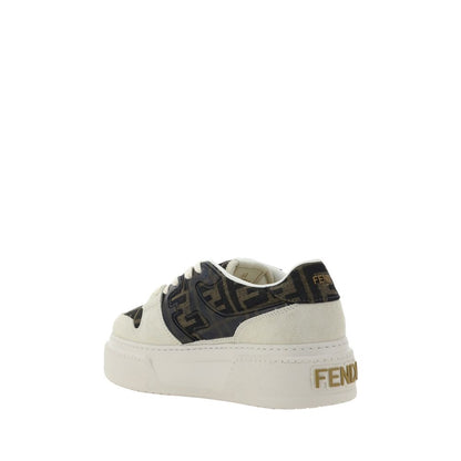 Fendi Brown Rubber Platform Sneakers