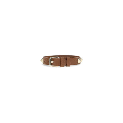 Valentino Garavani Brown Calf Leather Bos Taurus Bracelet