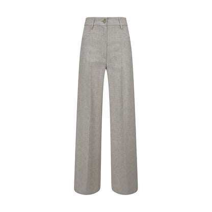 Forte_Forte Gray Viscose Casual Pants