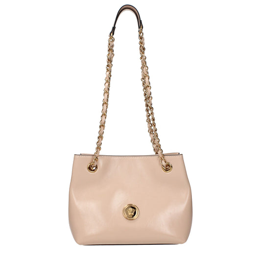 Versace Pink Leather Shoulder Bag