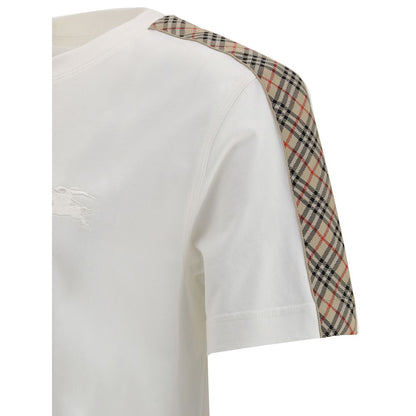 Burberry White Cotton T-Shirt