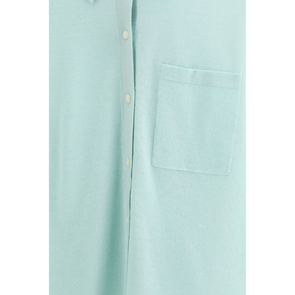 Guest in Residence Blue Cashmere Dress Shirt