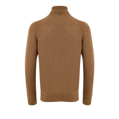 Gran Sasso Brown Wool Turtleneck