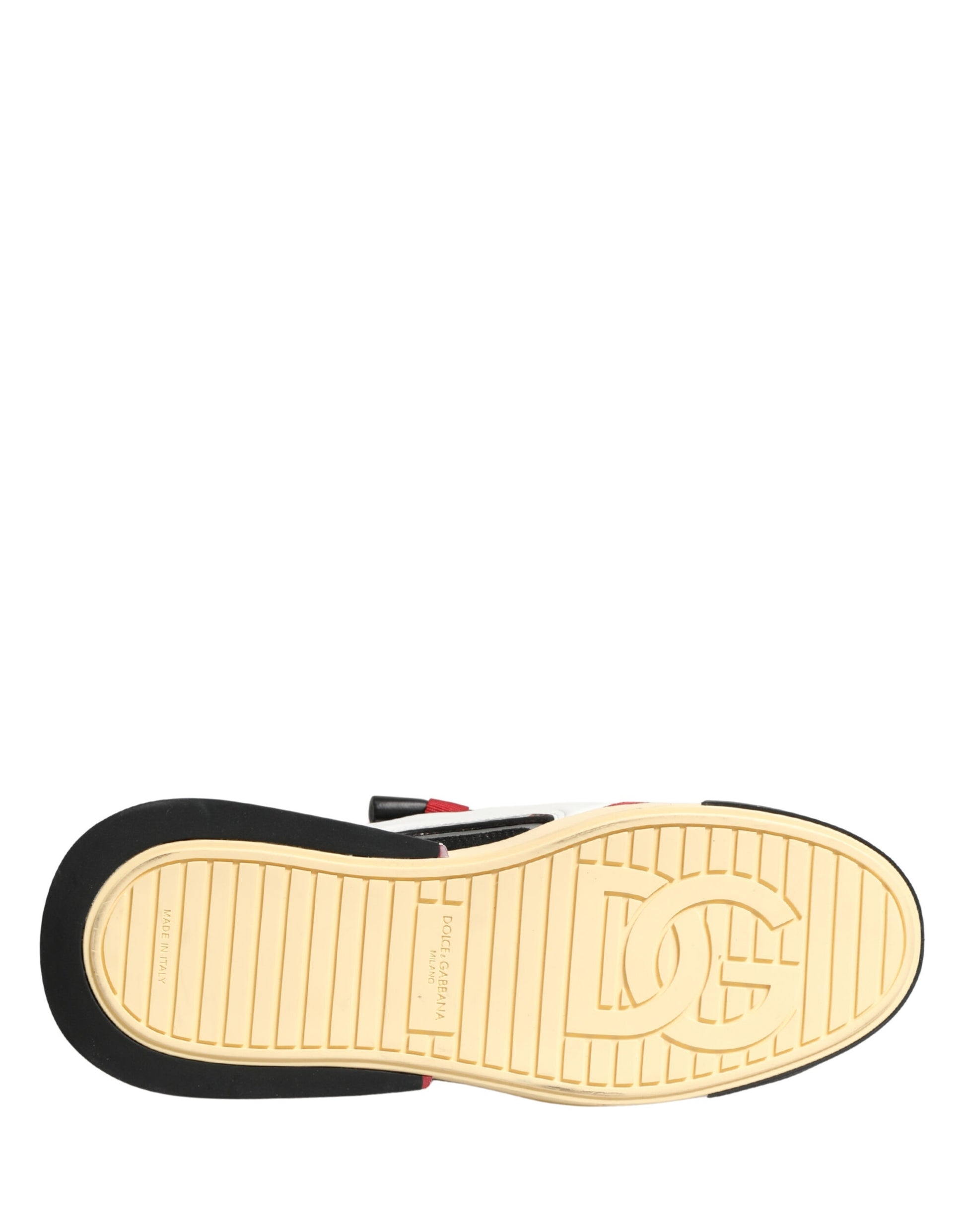 Dolce & Gabbana Multicolor Leather DG Logo Low Top Sneakers Shoes