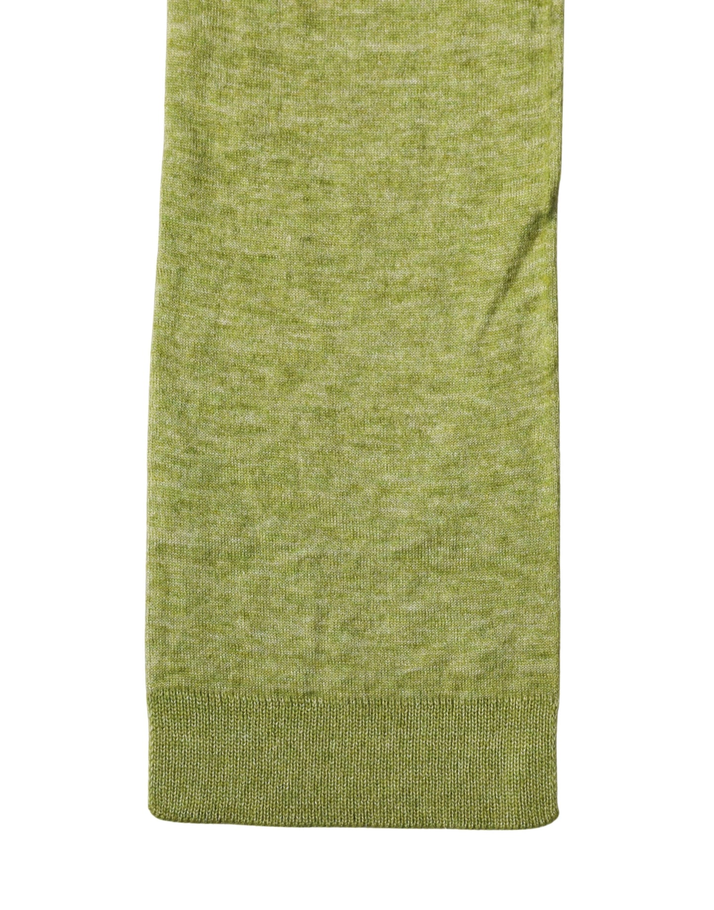 Dolce & Gabbana Green Cashmere Knitted Neck Foulard 280cm x11cm Men Scarf