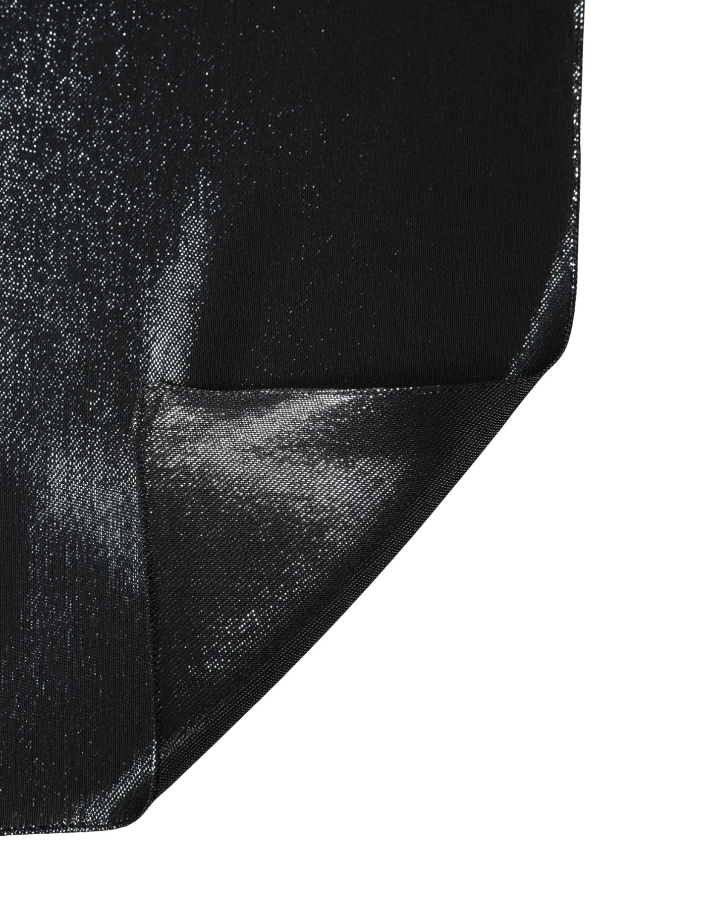 Dolce & Gabbana Black Silk Lurex Foulard Wrap Shawl 119cm x 117.5cm  Scarf