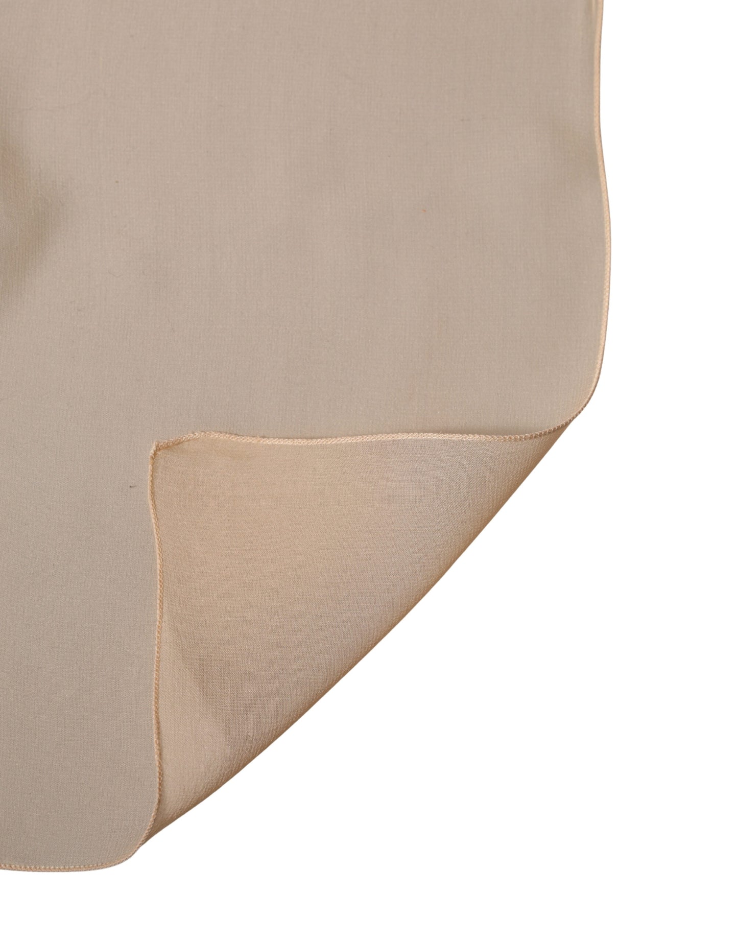 Dolce & Gabbana Beige Silk Neck Wrap Shawl Stole 272cm x 120cm Scarf