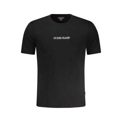 Guess Jeans Black Cotton Men T-Shirt