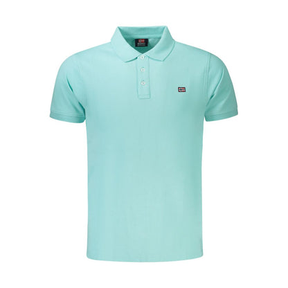 Norway 1963 Azzurro Cotton Men Polo