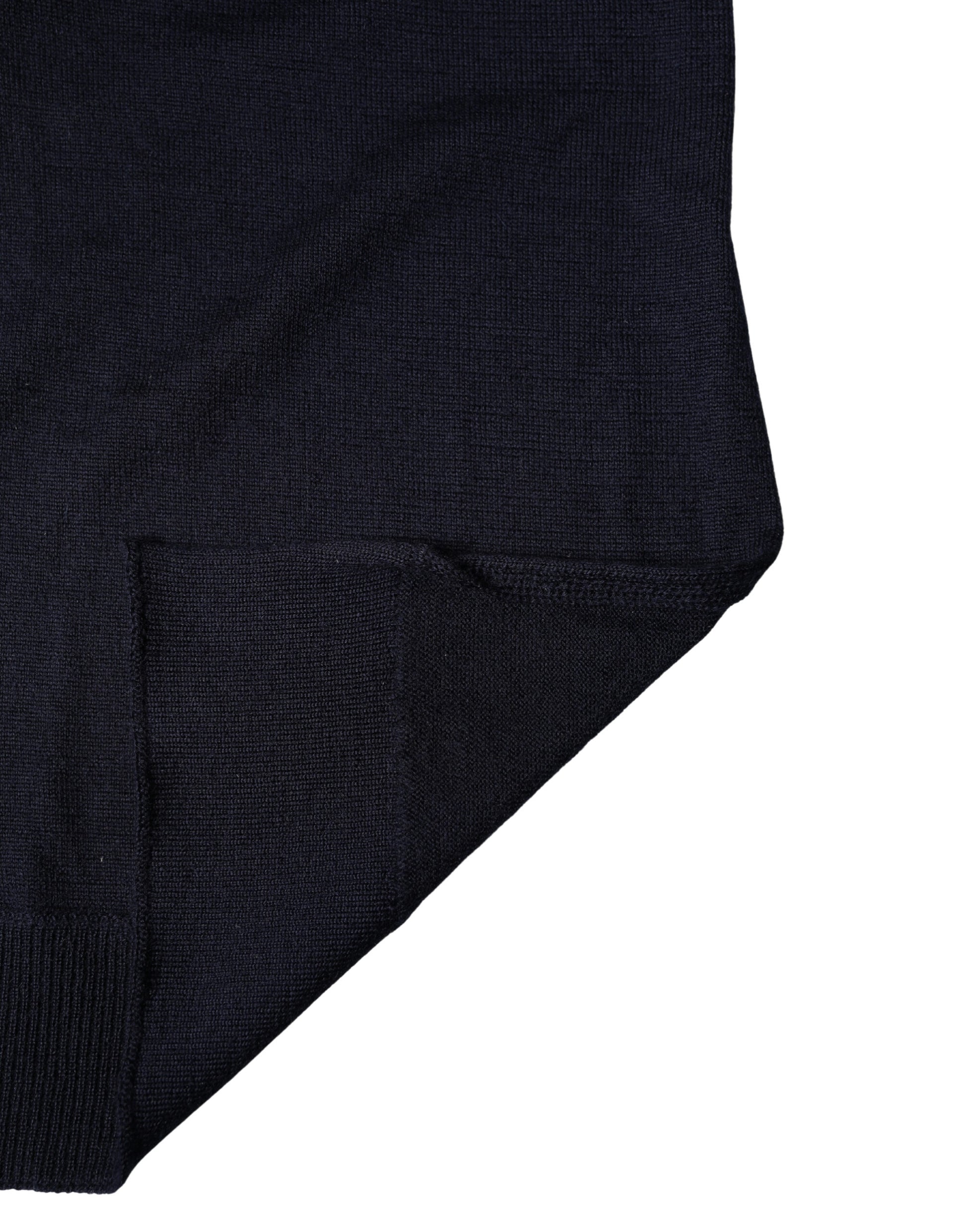 Dolce & Gabbana Black Wool Knitted Shawl Neck Wrap 200cm x 25cm  Scarf