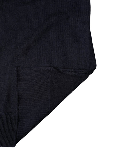 Dolce & Gabbana Black Wool Knitted Shawl Neck Wrap 200cm x 25cm  Scarf