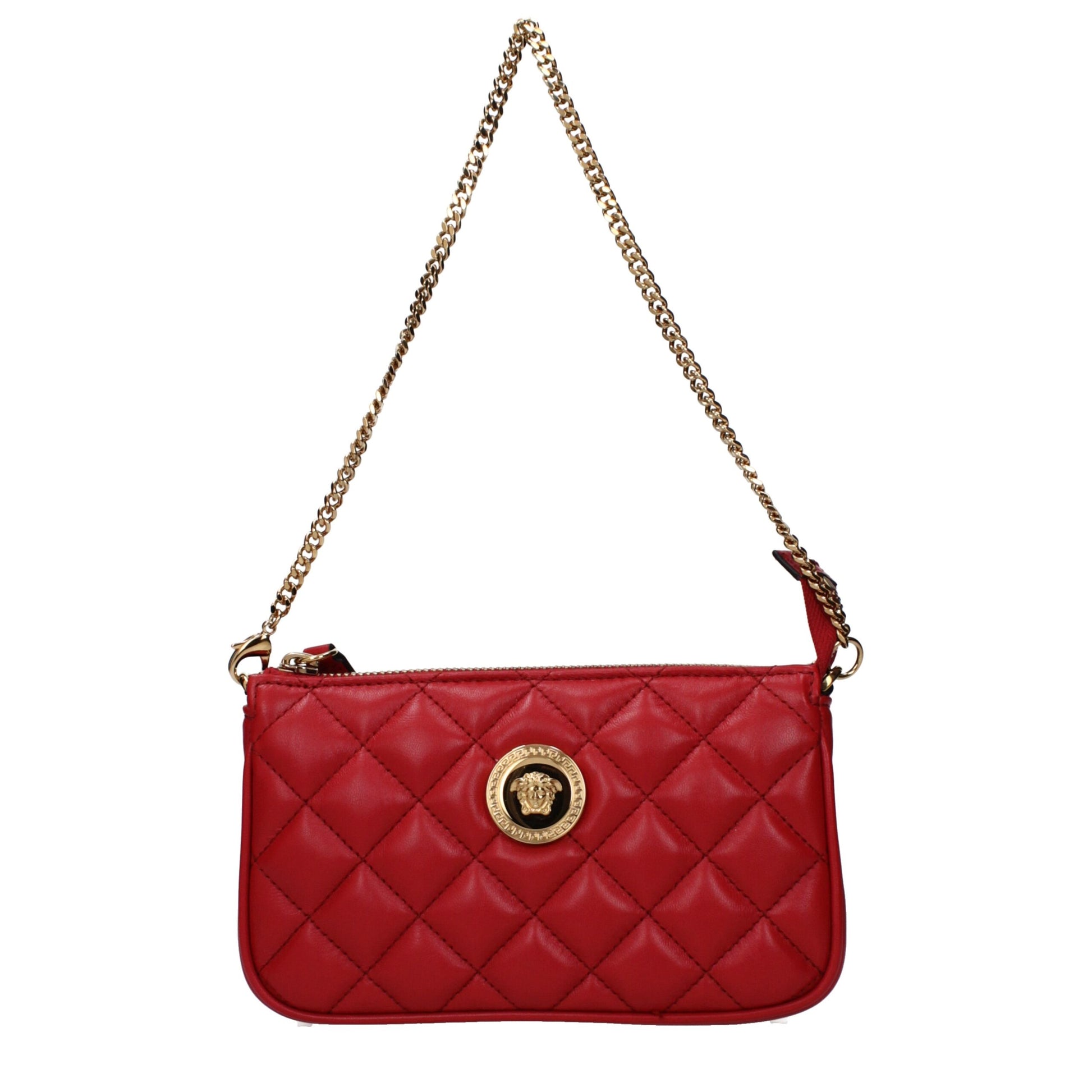 Versace Red Leather Handbag