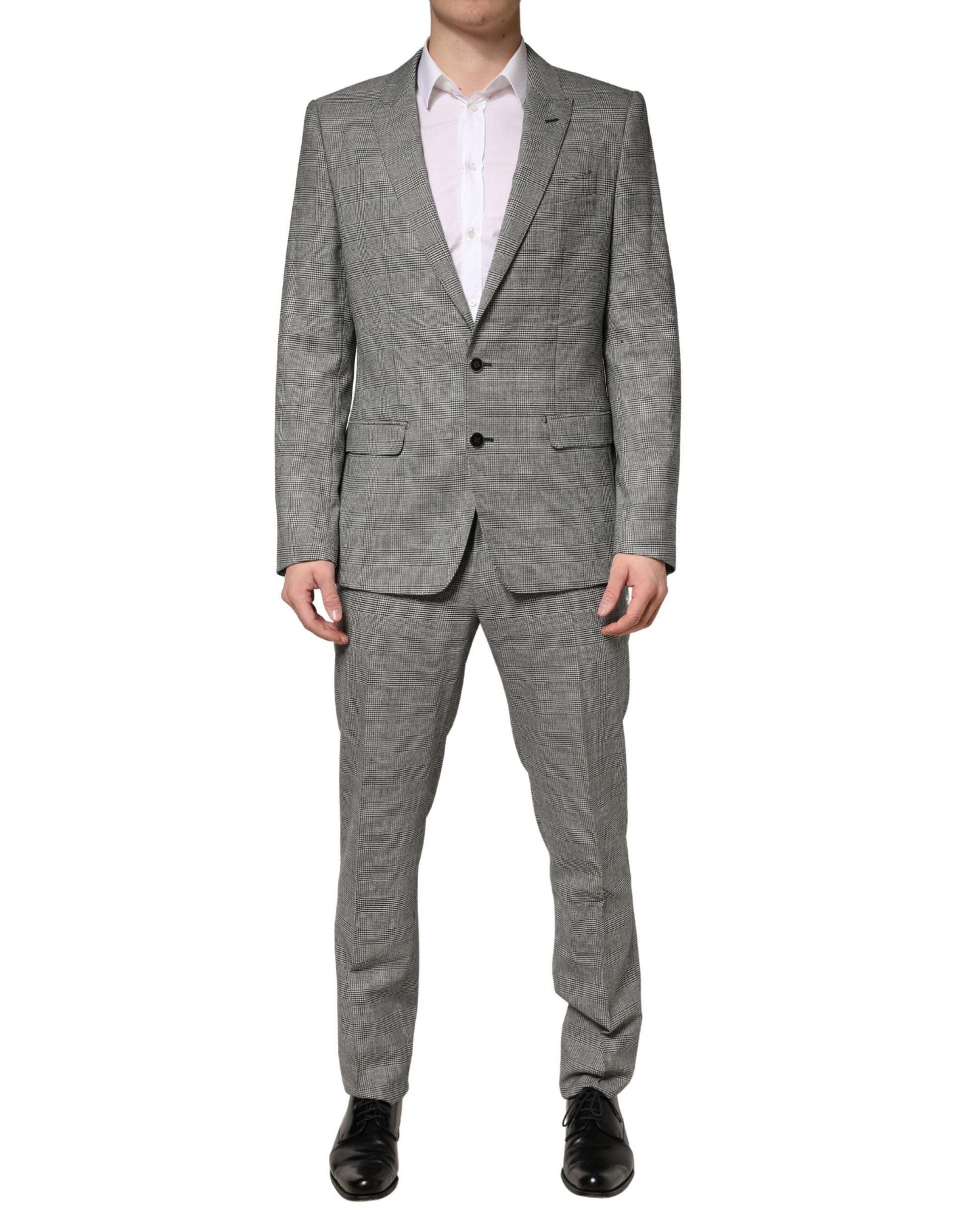 Dolce & Gabbana Gray MARTINI Single Breasted Formal 2PC Suit