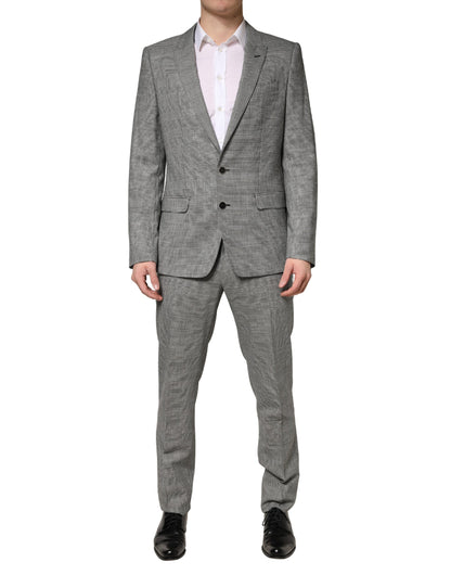 Dolce & Gabbana Gray MARTINI Single Breasted Formal 2PC Suit