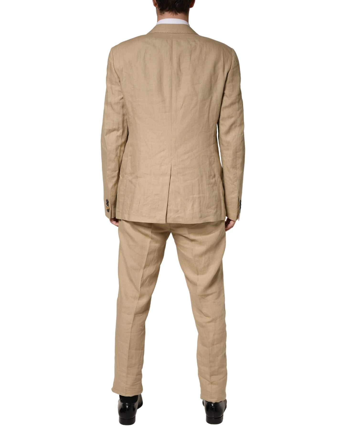 Dolce & Gabbana Beige TAORMINA Single Breasted Formal 2 Piece Suit