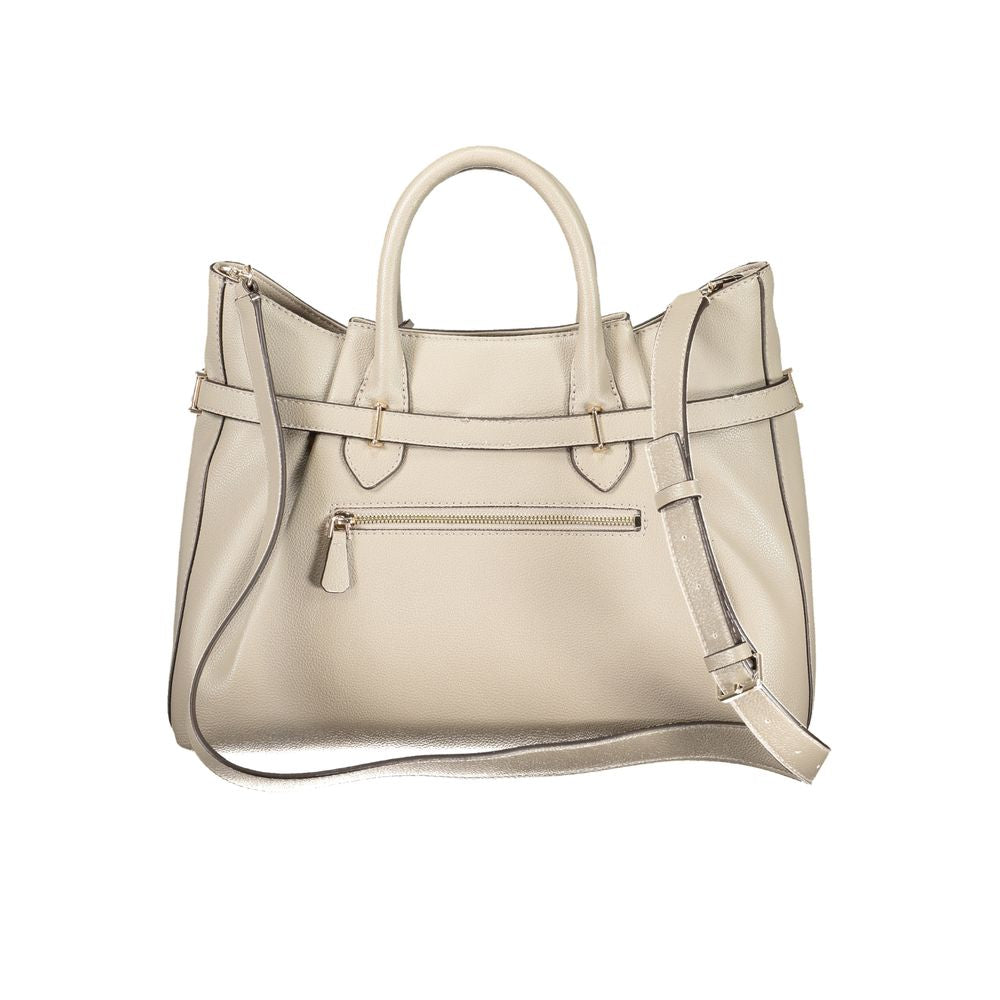 Guess Jeans Beige Polyurethane Women's Handbag