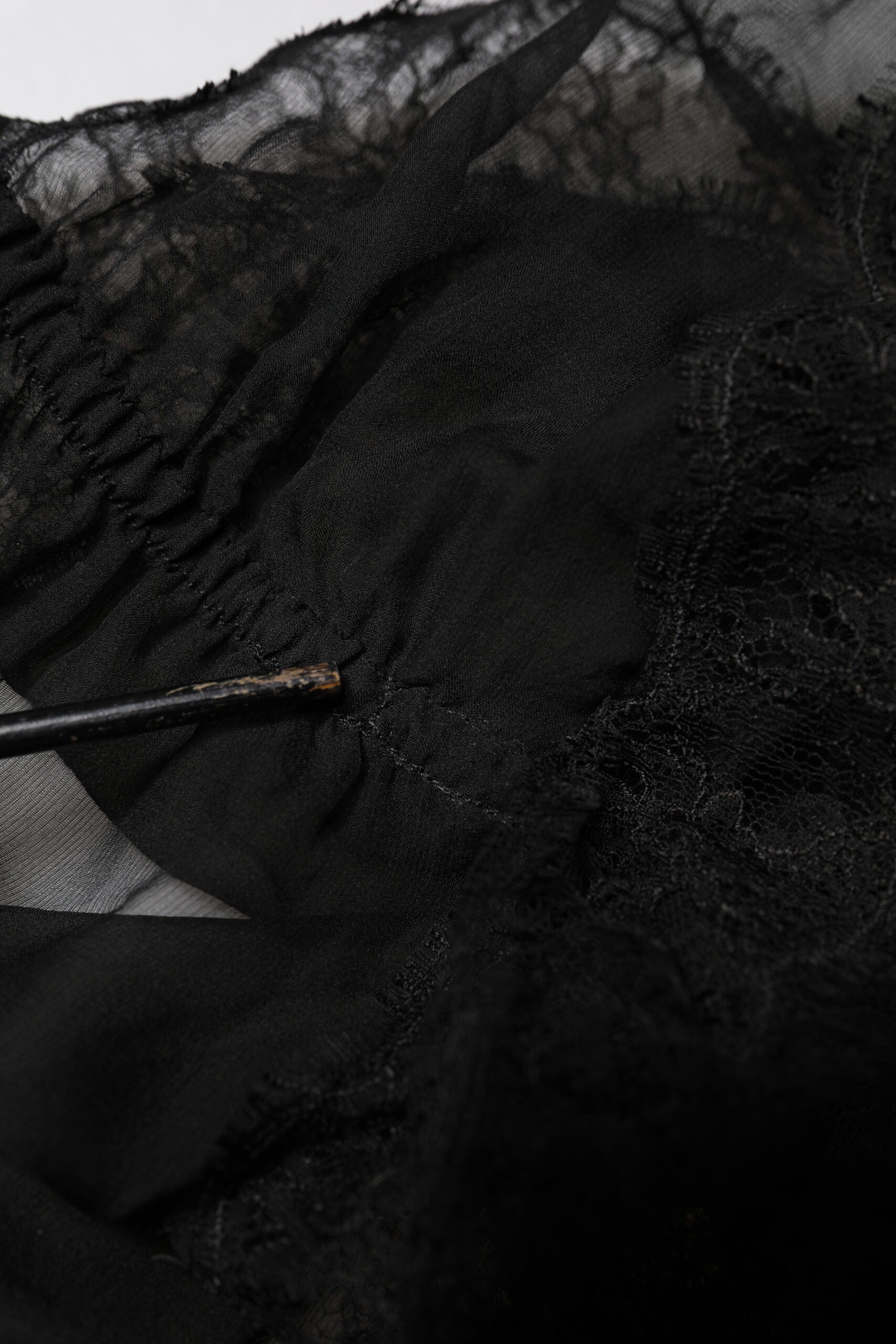 Dolce & Gabbana Black Silk Floral Lace Lingerie Top Underwear