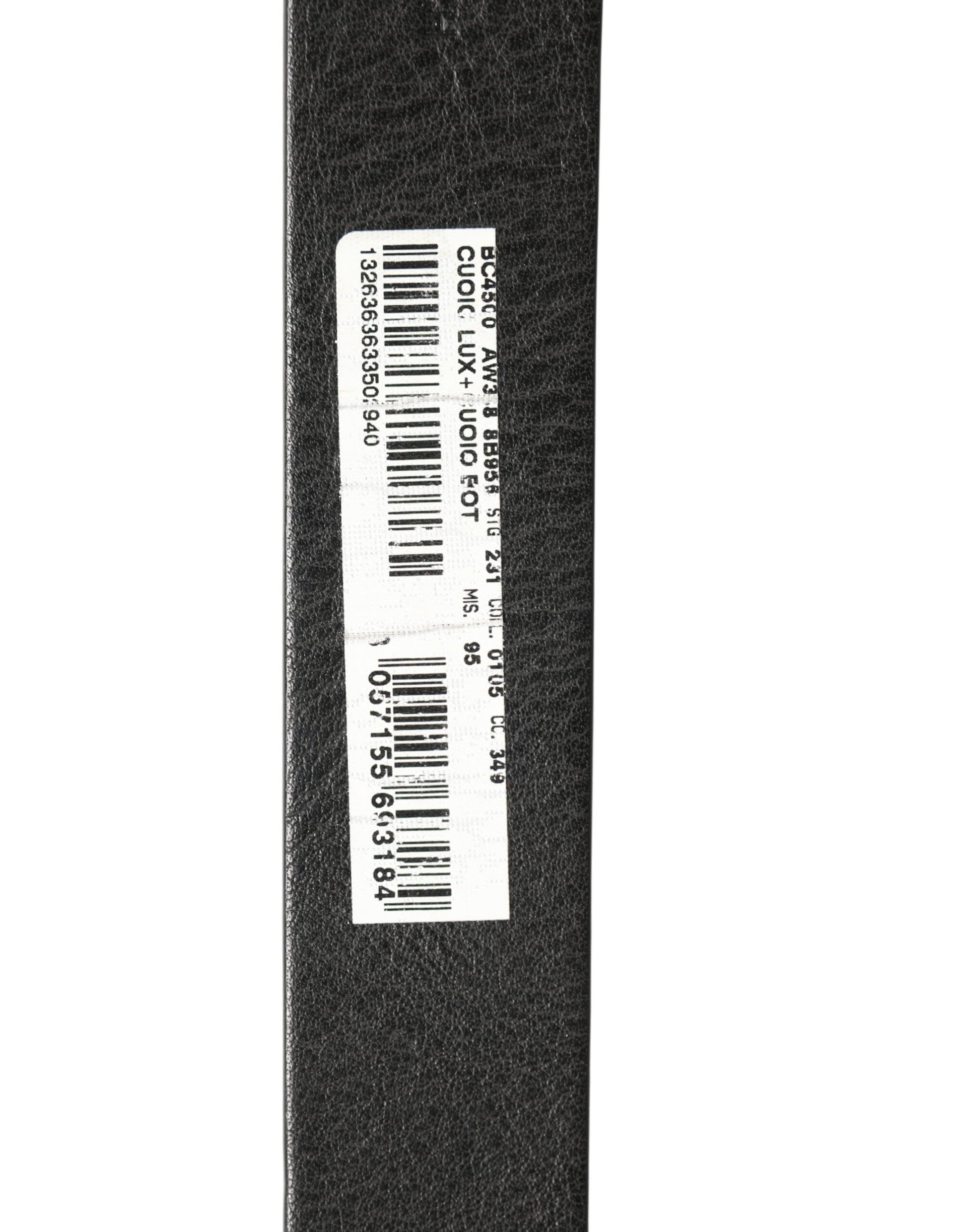 Dolce & Gabbana Black Leather Silver Chain Waist Men Belt