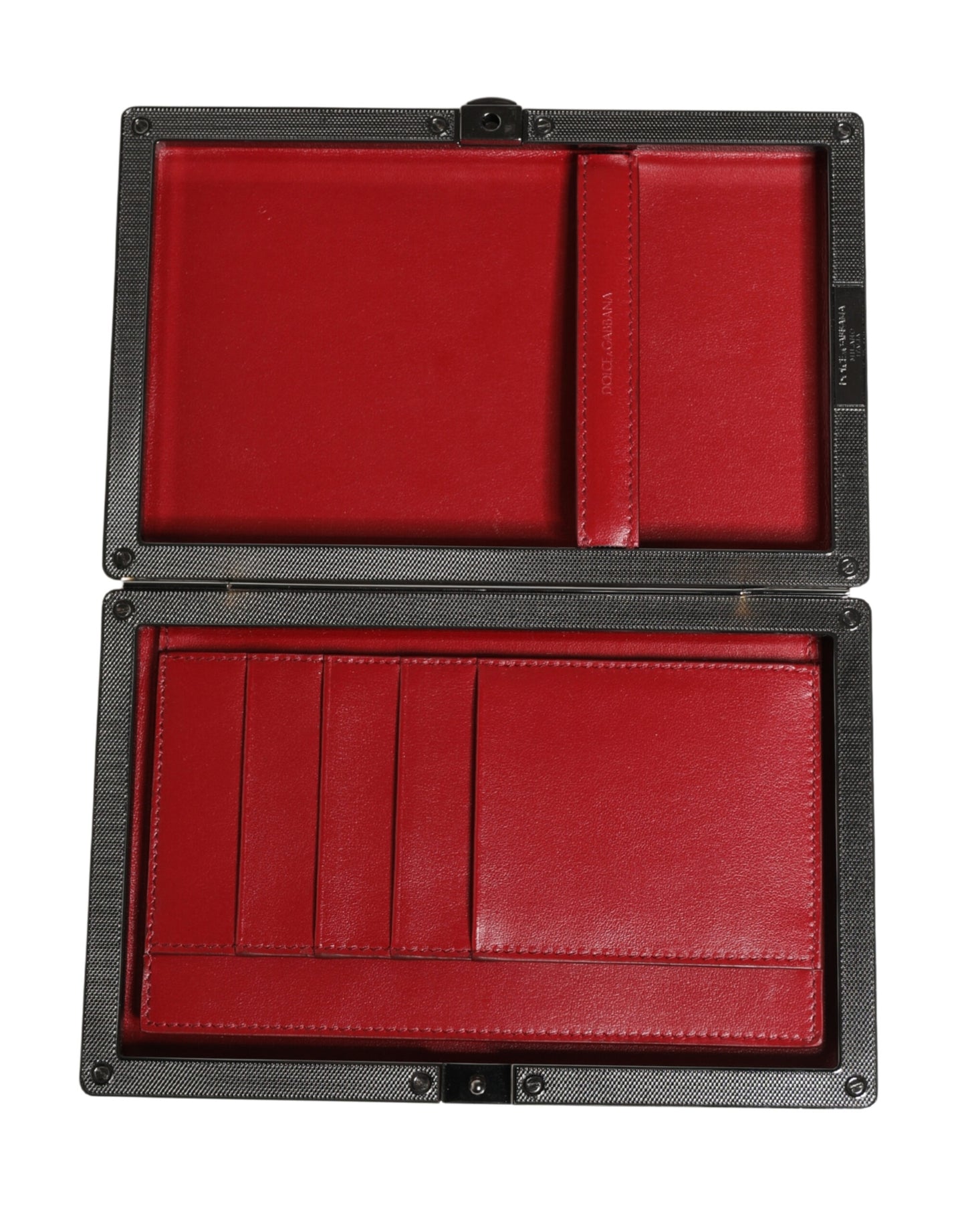 Dolce & Gabbana Beige Velvet Calf Leather Clutch Evening Women Purse Bag