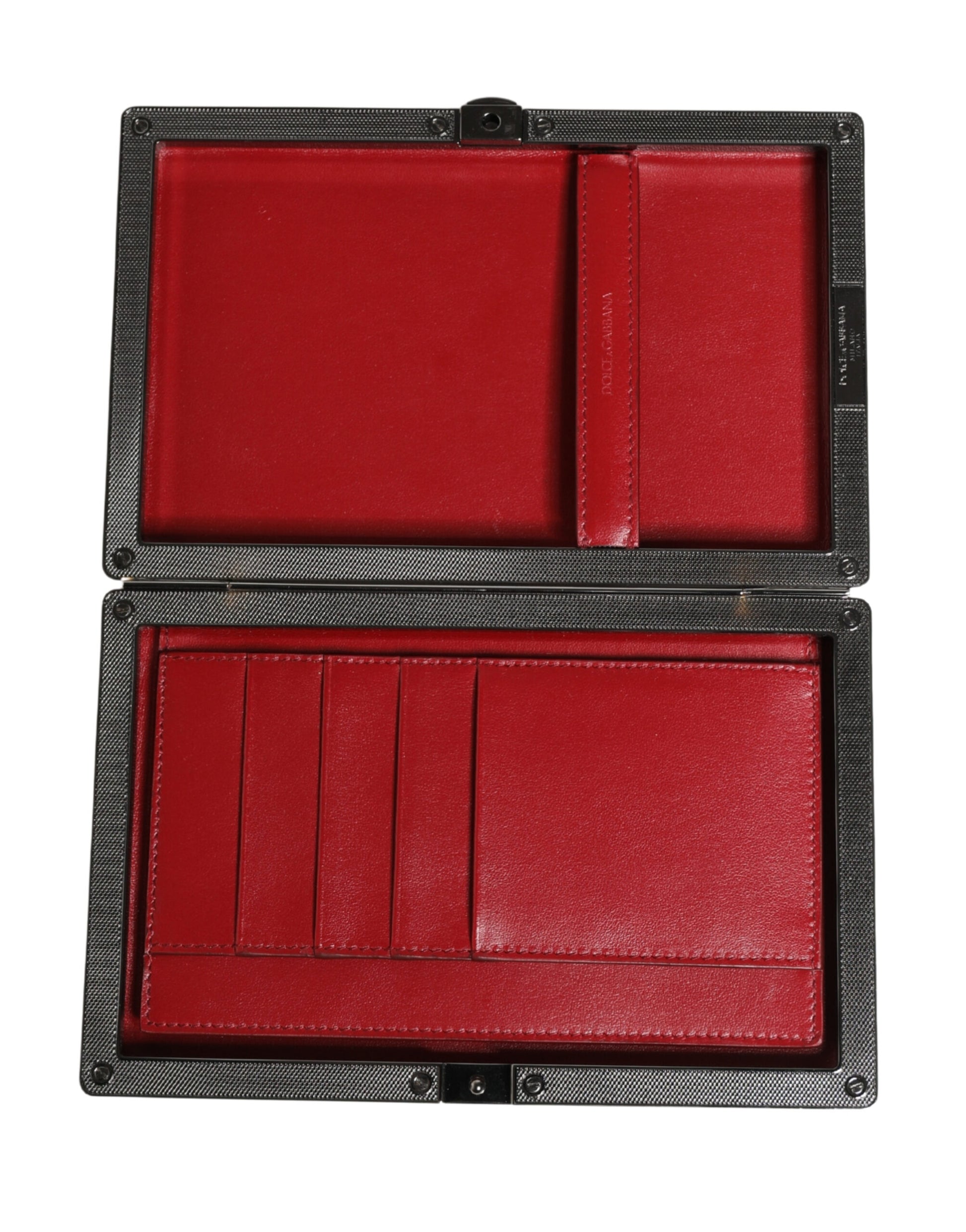 Dolce & Gabbana Beige Velvet Calf Leather Clutch Evening Women Purse Bag