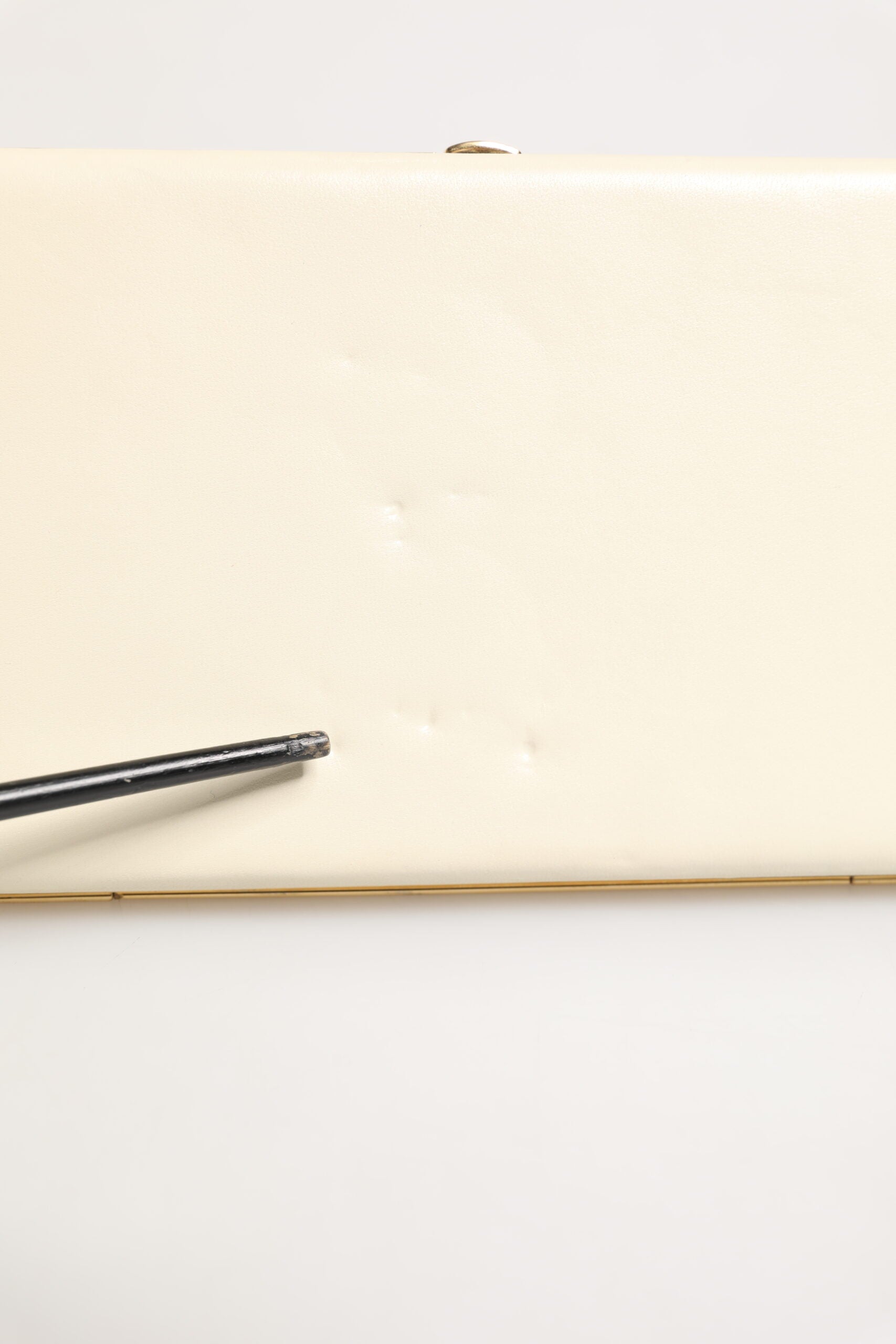 Dolce & Gabbana White Lambskin Leather Clutch Evening Women Purse Bag