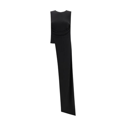 Ami Paris Black Viscose Cocktail Dress