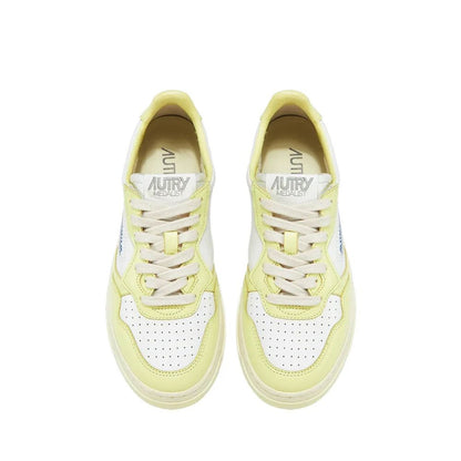 Autry White Leather Low Top Sneakers